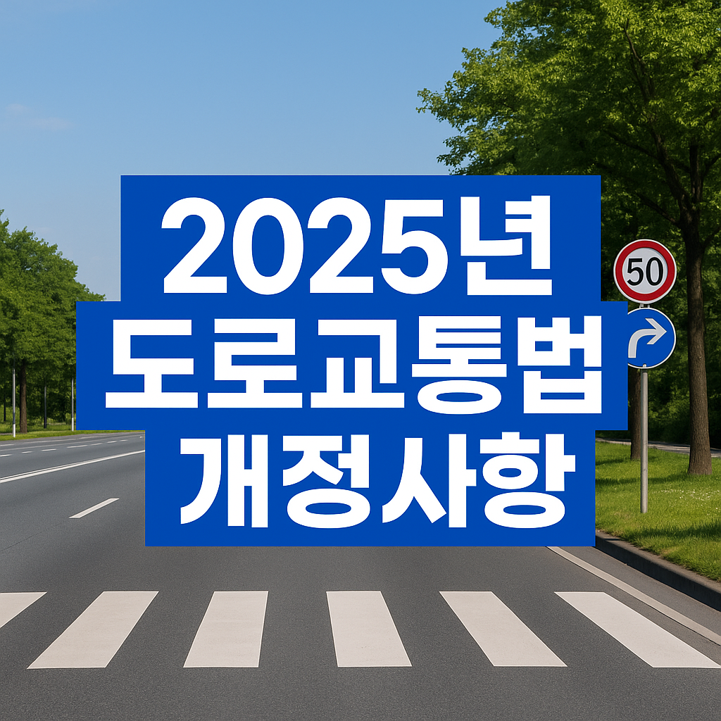 2025 도로교통법 개정 핵심